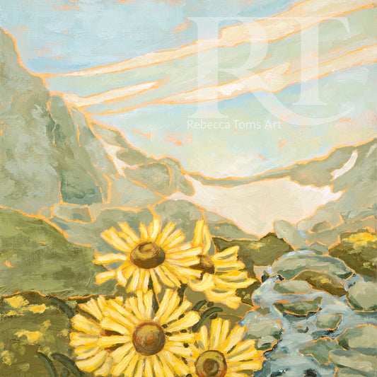 "Old-Man-of-the-Mountain" Wildflower Series Print