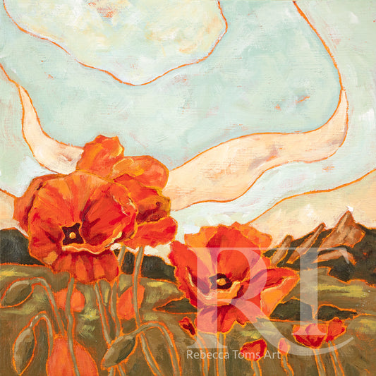 "Poppies" Wildflower Series Print