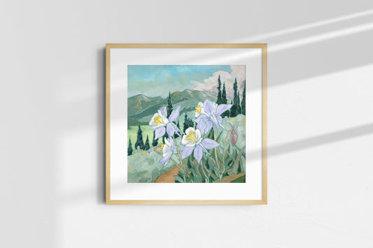 "Columbine" Wildflower Series Print