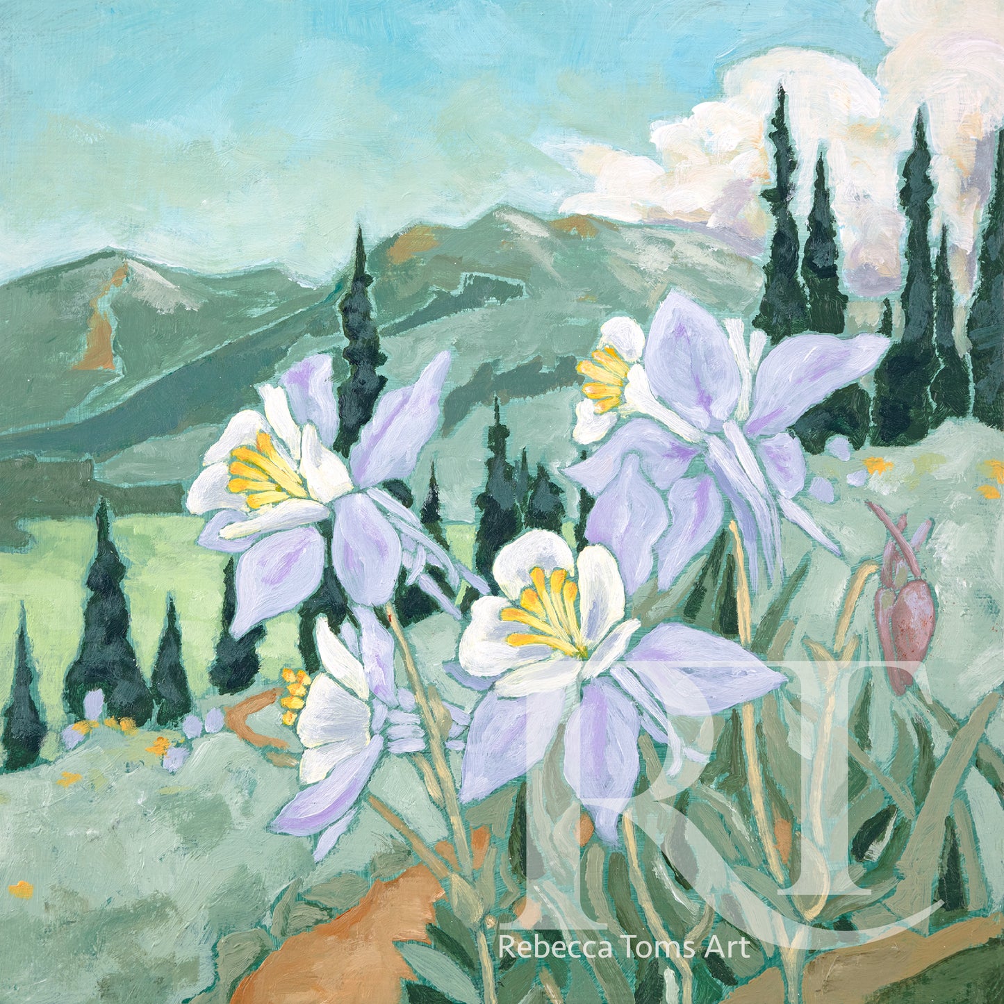 "Columbine" Wildflower Series Print
