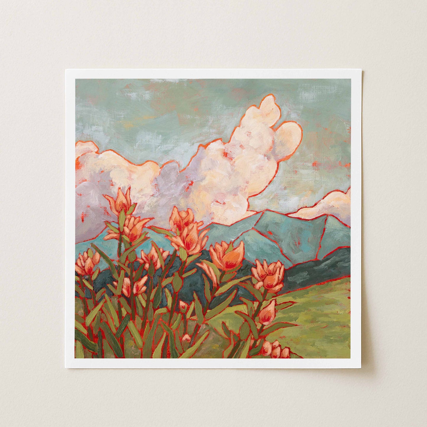 "Indian Paintbrush" Wildflower Series Print