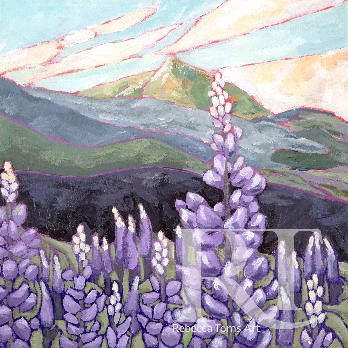 "Lupine" Wildflower Series Print