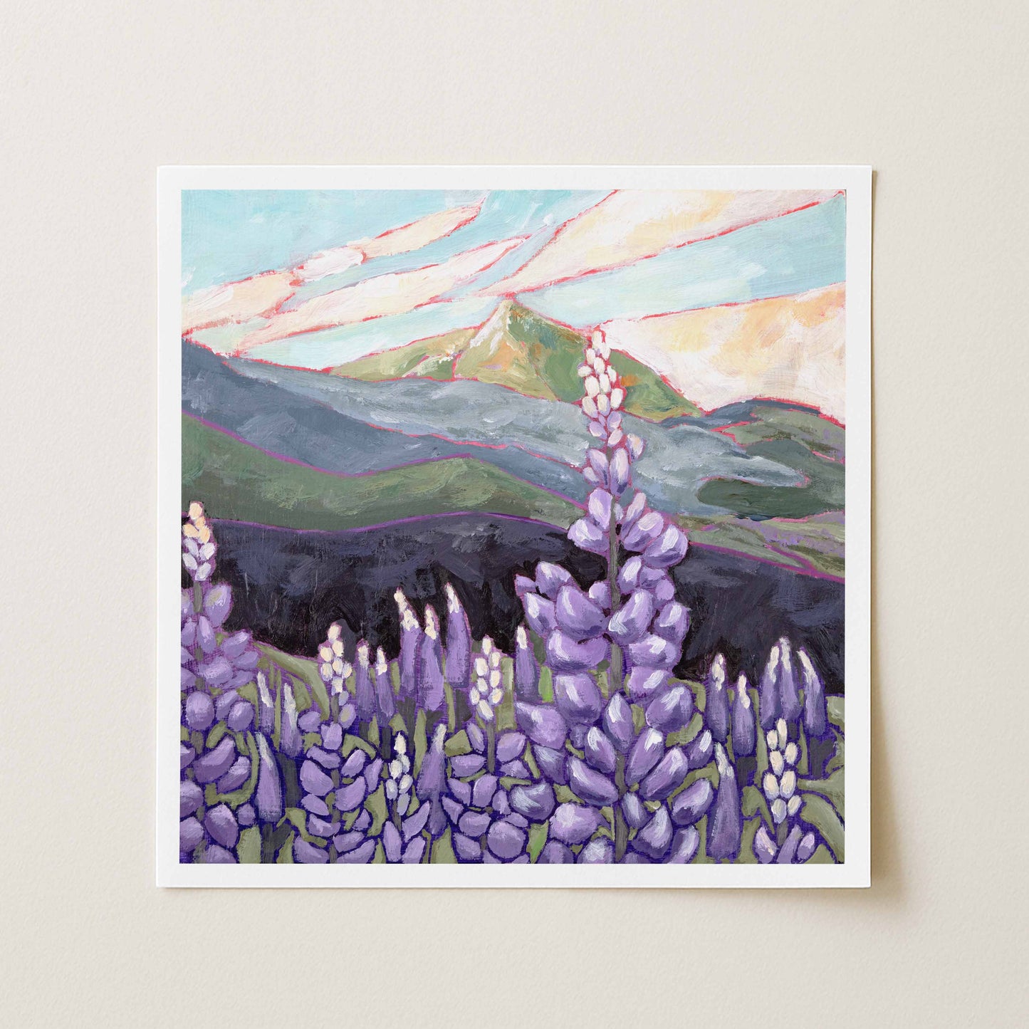 "Lupine" Wildflower Series Print