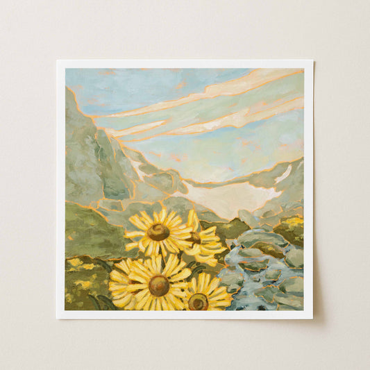 "Old-Man-of-the-Mountain" Wildflower Series Print