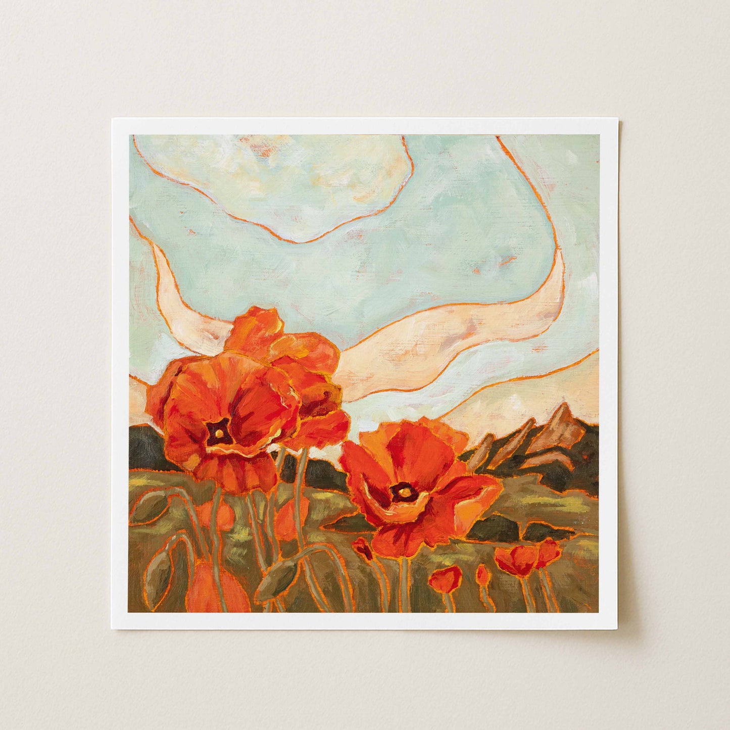 "Poppies" Wildflower Series Print