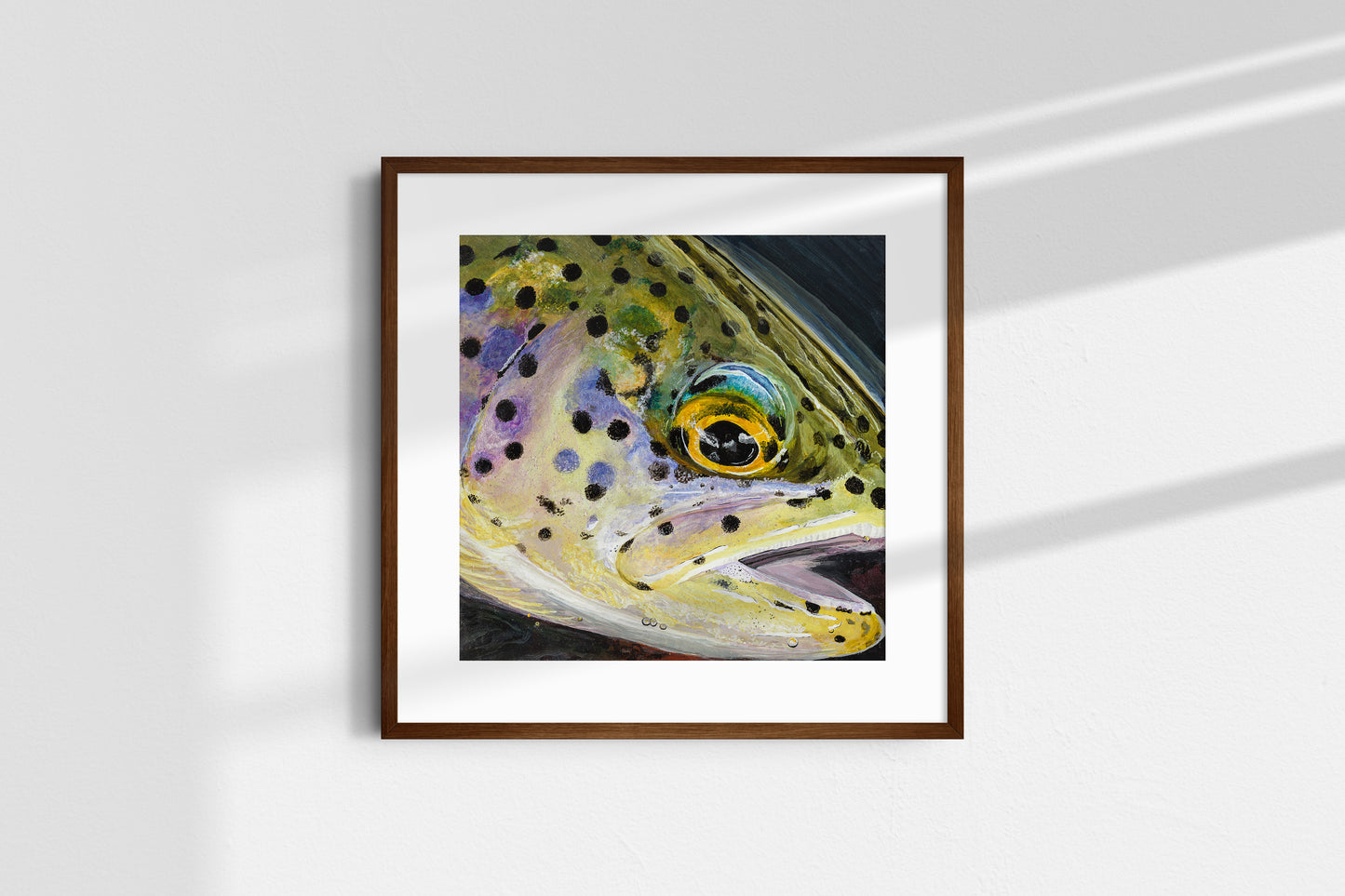 "Rainbow Trout" Metallic Paper Print