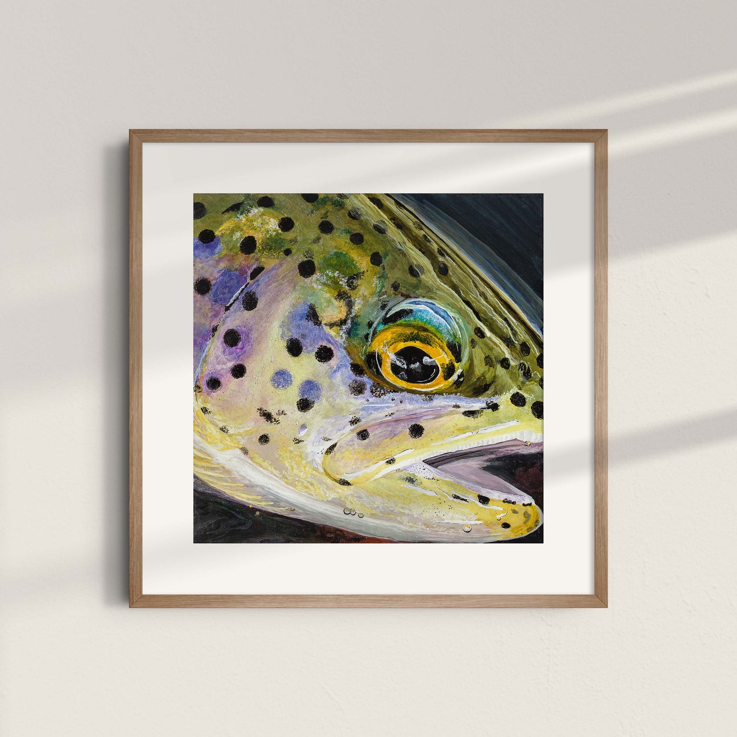 "Rainbow Trout" Metallic Paper Print