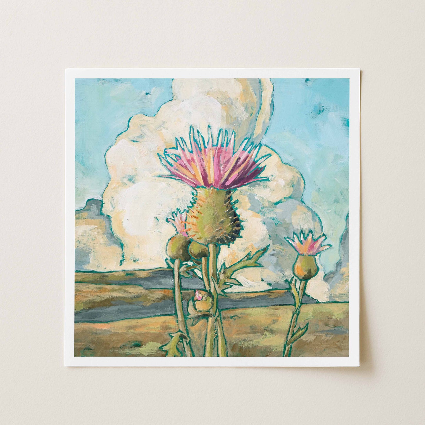 "Thistle" Wildflower Series Print