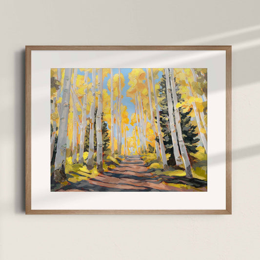 "Through the Aspens" Print