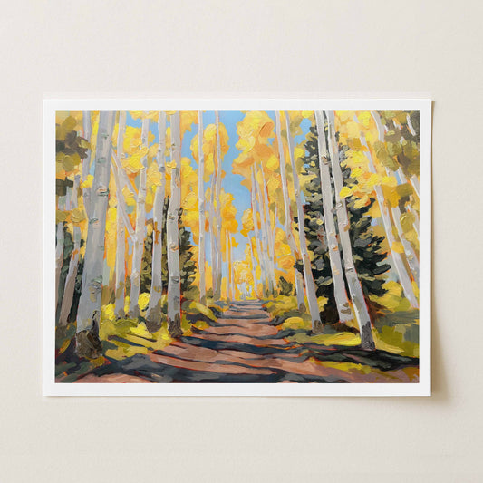 "Through the Aspens" Print